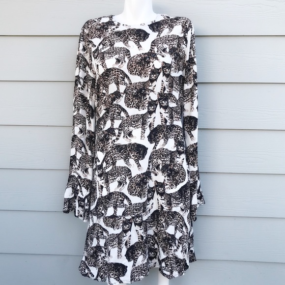 cat print dress h&m